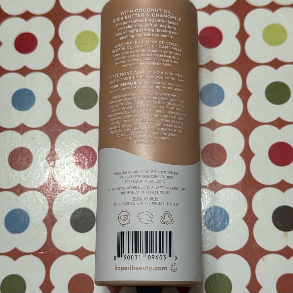Kopari Tahitian Vanilla Body Milk moisturizer with Coconut Oil - Picture 8 of 8